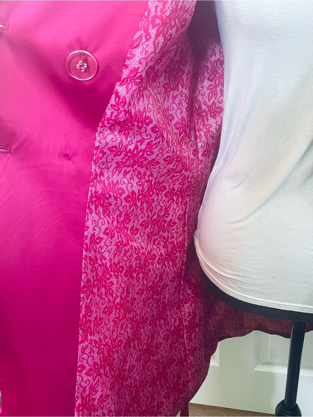 Pink Rain Coat Trench Coat NWT - Picture 5 of 7